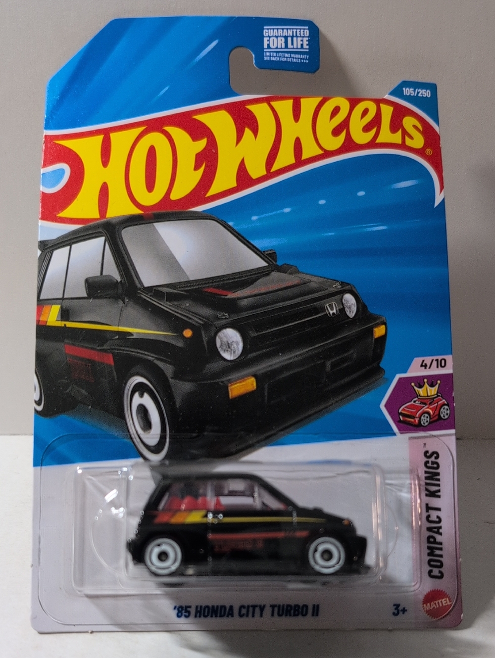 Hot Wheels 85 Honda City Turbo II Red Black Mattel NEW Ships In Box